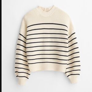 Alex Mill Button Back Sweater in Stripe Size S